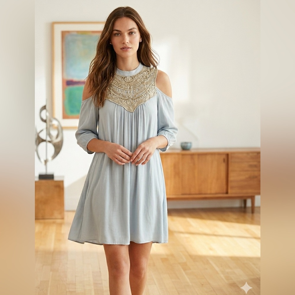 Cold shoulder dress
